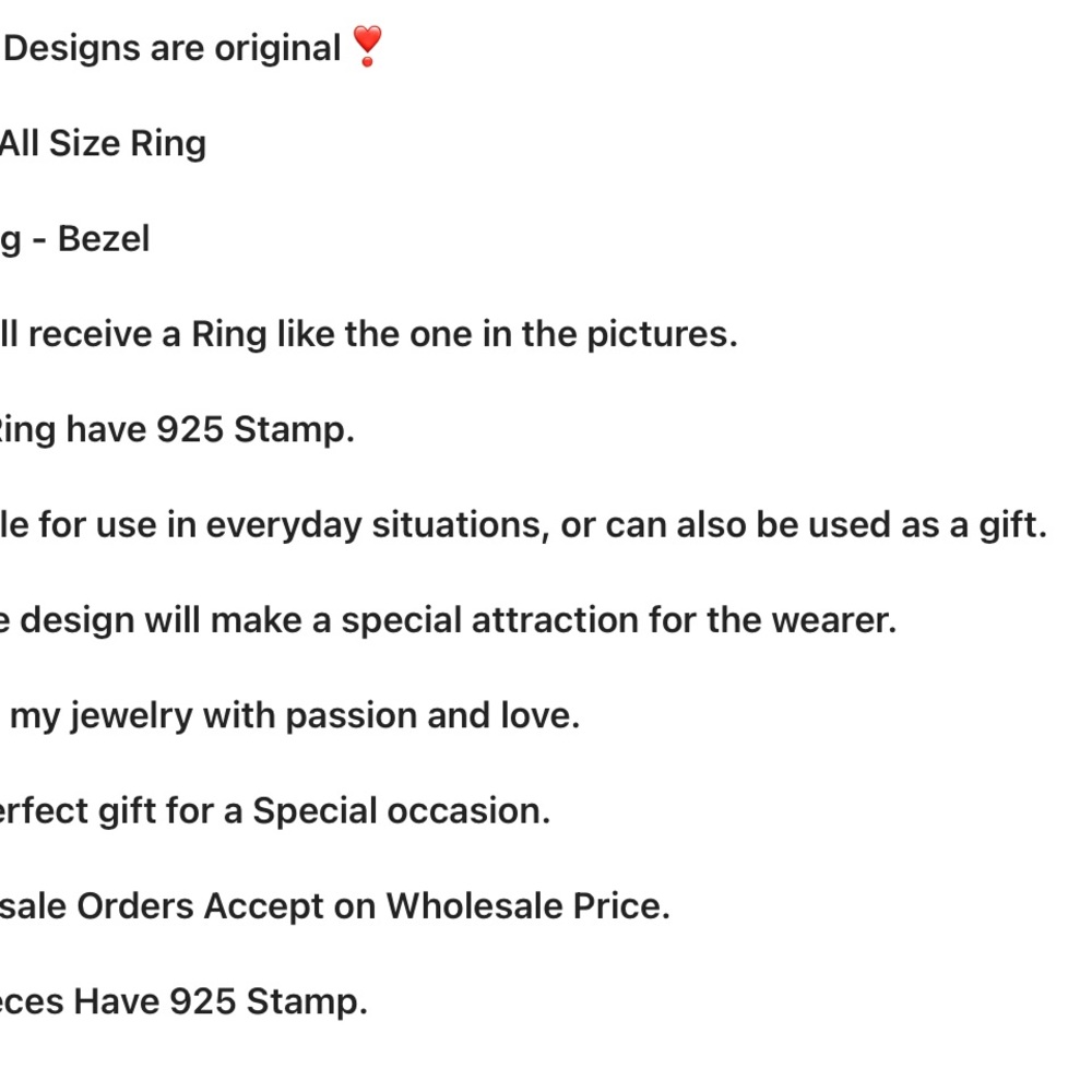 Sterling silver & gemstone ring - Picture 4 of 14